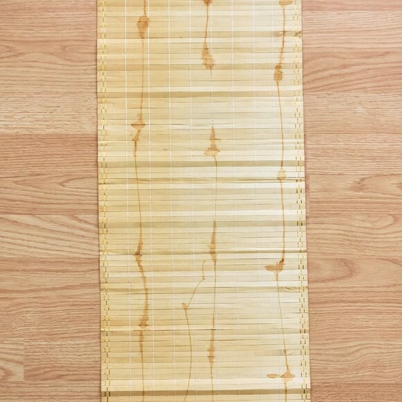 Chinese Bamboo Scroll Calendar 1985, Flowers motif - Picture 9 of 9